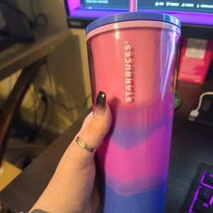 Pink Purple Cloud Gradient 24oz Starbucks Tumbler Venti